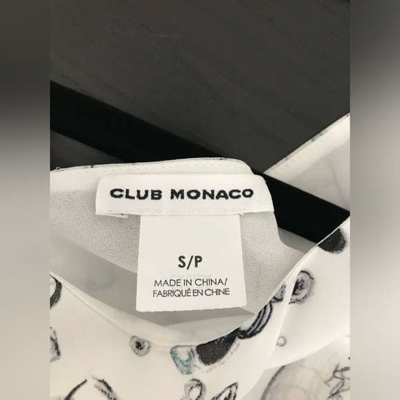 Club Monaco silk cropped top - Picture 5 of 16